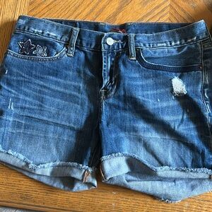 Denim shorts